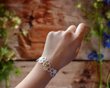 Load image into Gallery viewer, Hexagonal honeycomb Bracelet | Bracelet for Women | Crafted in 925 Sterling Silver