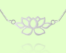 Load image into Gallery viewer, Lotus of Purity | Silver Necklace for Women | Crafted in 925 Sterling Silver