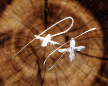 Load image into Gallery viewer, Flower Mill Drop Earrings | Handmade Drop Earring Crafted in 925 Sterling Silver