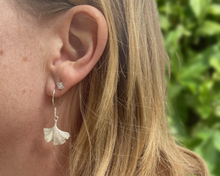 Load image into Gallery viewer, "Be A Gin Lady" | 100% Handcrafted Ginkgo Leaf Earrings