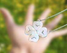 Load image into Gallery viewer, Four-leaf Clover Necklace for Good Luck | 100% Handcrafted Necklace