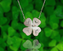 Load image into Gallery viewer, Four-leaf Clover Necklace for Good Luck | 100% Handcrafted Necklace