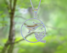 Load image into Gallery viewer, "I Believe I Can Fly" Pendant for Women | 100% Handcrafted with 999 Pure Silver | With a Silver Chain