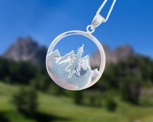 Lade das Bild in den Galerie-Viewer, "Let's Get Lost" Pendant Unisex | 100% Handcrafted with 999 Pure Silver | With a Silver Chain