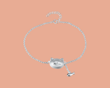 Charger l&#39;image dans la galerie, Bracelet Chat chasseur | Bracelet argent femme | Fait en argent S925 
