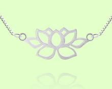 Load image into Gallery viewer, Lotus of Purity | Silver Necklace for Women | Crafted in 925 Sterling Silver
