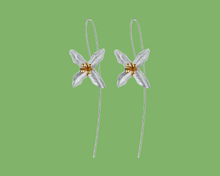 Load image into Gallery viewer, Flower Mill Drop Earrings | Handmade Drop Earring Crafted in 925 Sterling Silver
