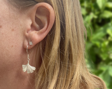 Load image into Gallery viewer, &quot;Be A Gin Lady&quot; | 100% Handcrafted Ginkgo Leaf Earrings
