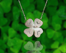 Load image into Gallery viewer, Four-leaf Clover Necklace for Good Luck | 100% Handcrafted Necklace
