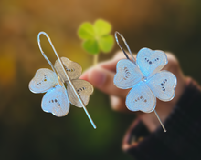 Load image into Gallery viewer, Four-leaf Colver Earrings | 100% Handcrafted Four-Leaf Clover Earrings
