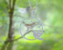 Lade das Bild in den Galerie-Viewer, &quot;I Believe I Can Fly&quot; Pendant for Women | 100% Handcrafted with 999 Pure Silver | With a Silver Chain
