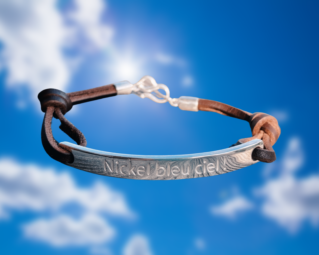 Nickel Ciel Bleu... | Bracelet for Men | Handcrafted with 999 Pure Silver