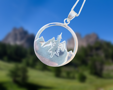 Charger l&#39;image dans la galerie, &quot;Let&#39;s Get Lost&quot; Pendant Unisex | 100% Handcrafted with 999 Pure Silver | With a Silver Chain
