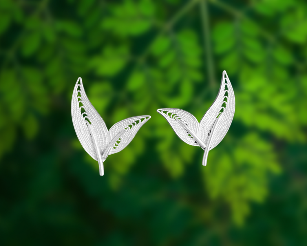 Nature-Inspired Earrings for Women | 100% Handcrafted with 999 Pure Silver