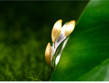 Lade das Bild in den Galerie-Viewer, Eleganter Ring für Frauen | Teilweise handgefertigter Fingerring aus hochwertigem 925 Sterlingsilber | Inspiration Natur
